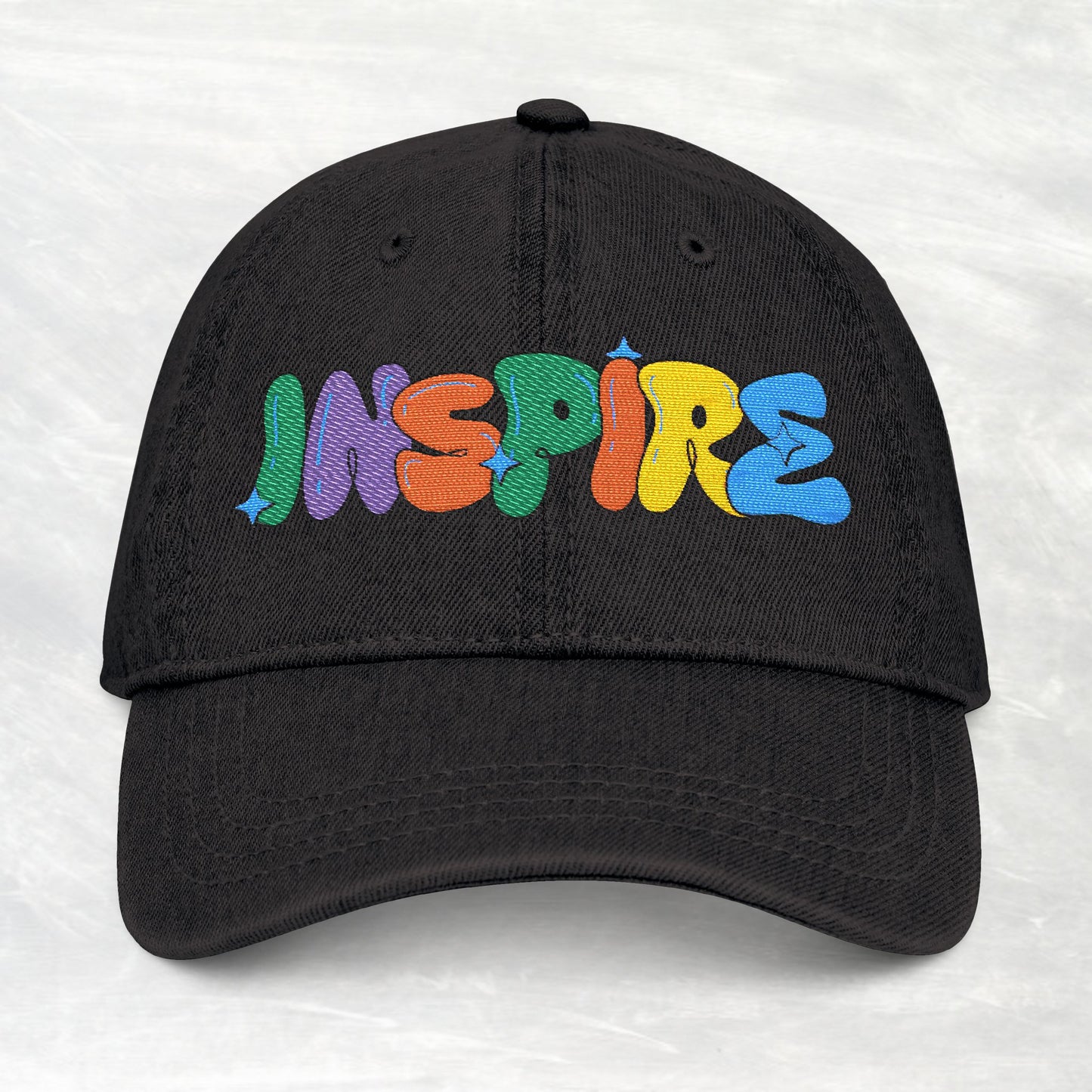 Inspire Embroidered Denim Hat